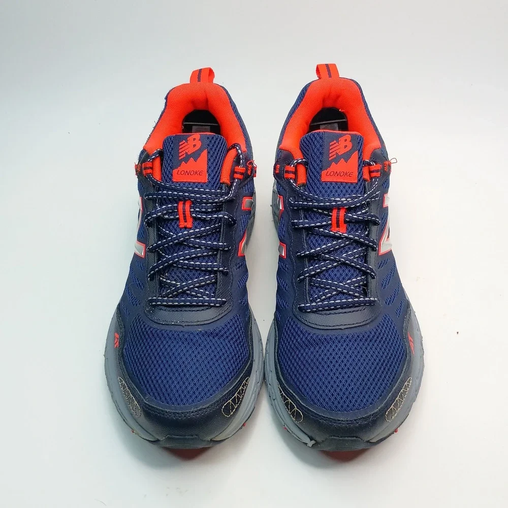 New Balance Lonoke All Terrain Shoes Men Size 12 Navy Blue Orange MTLONLD1